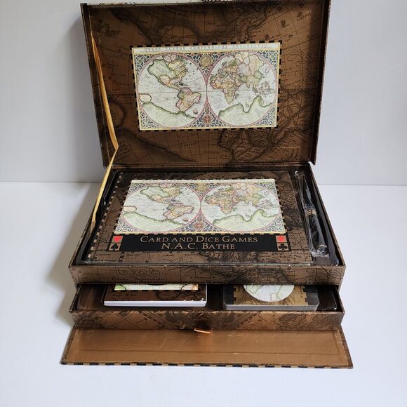 Card & Dice Games Gift Set Game Book Scorepad Cards Dice Robert Frederick 2003 - Picture 1 of 13